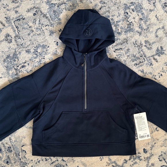 NWT Lululemon Scuba Oversized Half Zip in True Navy XS/S - Picture 1 of 8